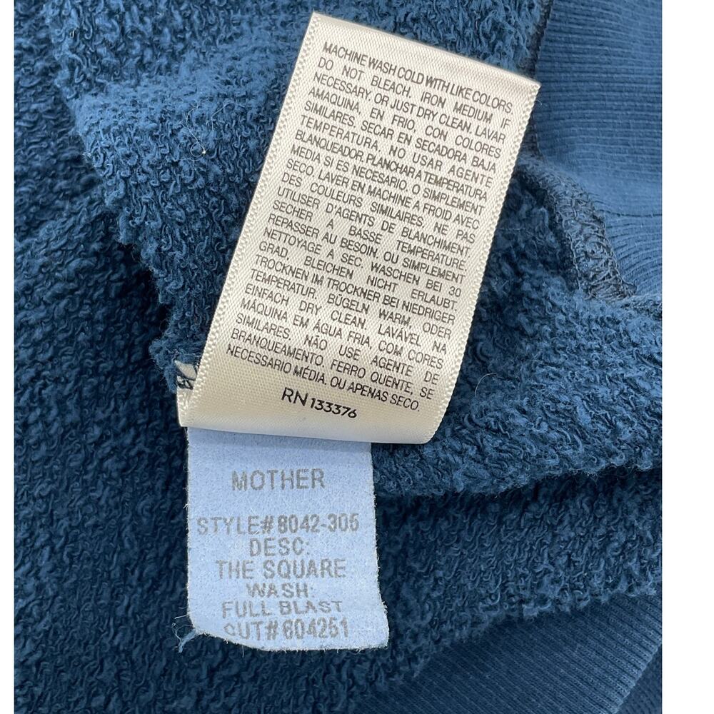 Mother Splattered Blue The Square Sweatshirt Size M - Picture 4 of 4